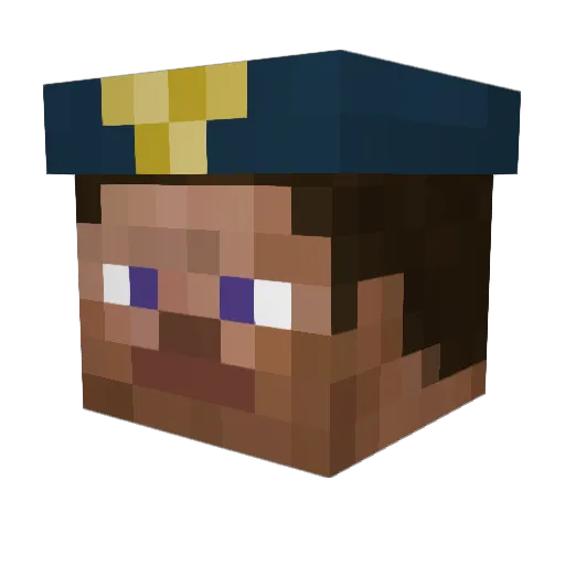 HarleyFlynn1 Minecraft avatar head, 3D render