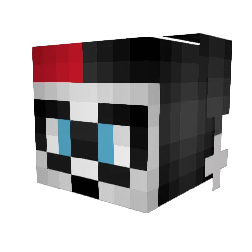 HarleyQu1nzel Minecraft avatar head, 3D render