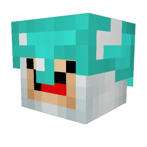HarleyThor Minecraft avatar head, 3D render