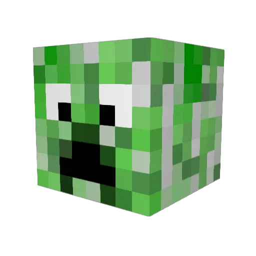Harley_Erza Minecraft avatar head, 3D render