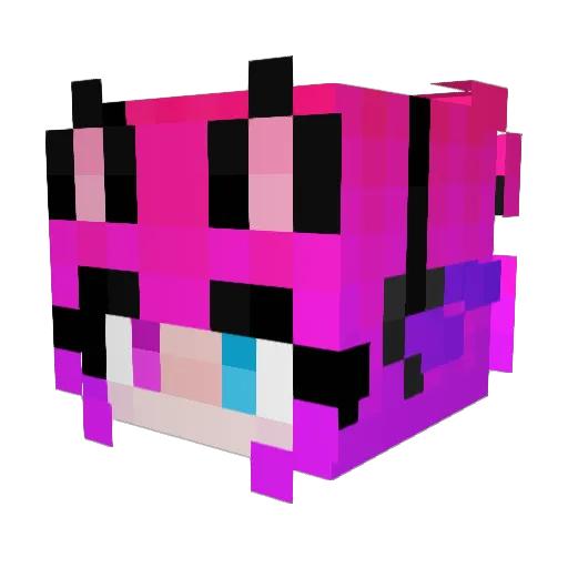 Harley_Katya Minecraft avatar head, 3D render