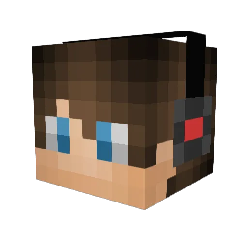 Harley_Quinn087 Minecraft avatar head, 3D render