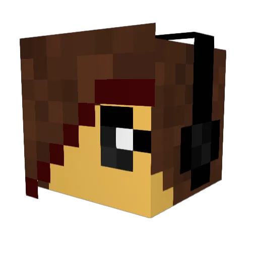 Harleyn1 Minecraft avatar head, 3D render