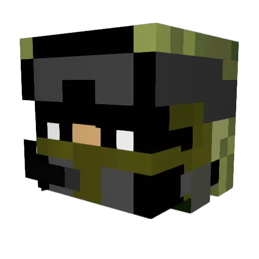 Harleyr66 Minecraft avatar head, 3D render
