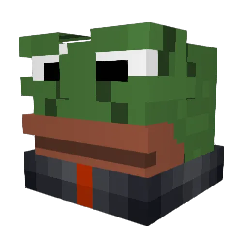 Harlia Minecraft avatar head, 3D render