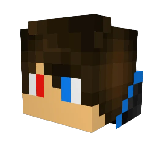 Harm_Recall Minecraft avatar head, 3D render