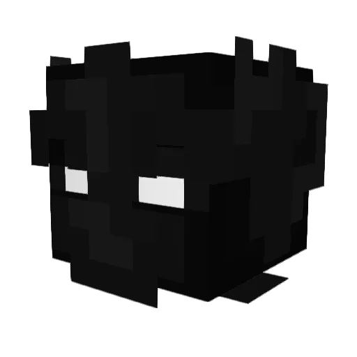 Harmah Minecraft avatar head, 3D render