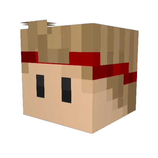 Harmandar Minecraft avatar head, 3D render