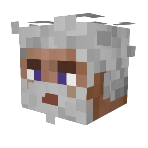 Harmanski Minecraft avatar head, 3D render