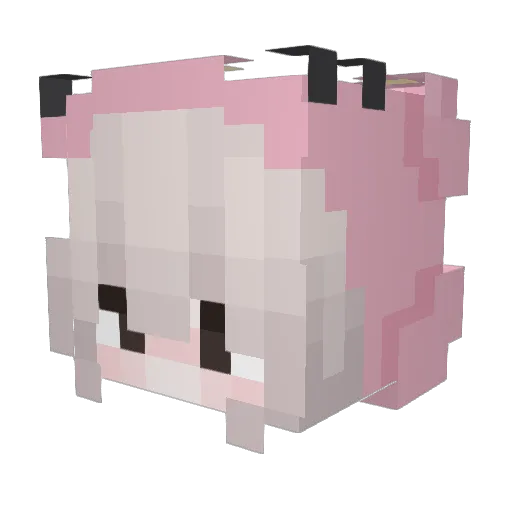 HarmlessChimken Minecraft avatar head, 3D render