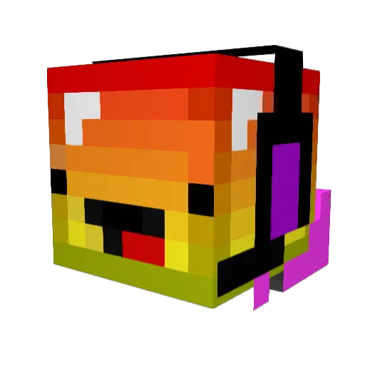 HarmlessMango Minecraft avatar head, 3D render