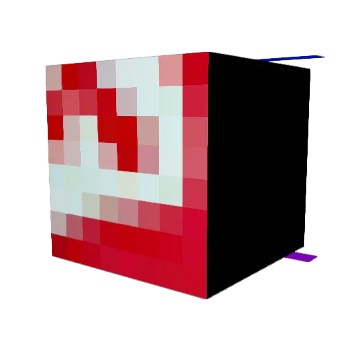 HarmlessMilk Minecraft avatar head, 3D render