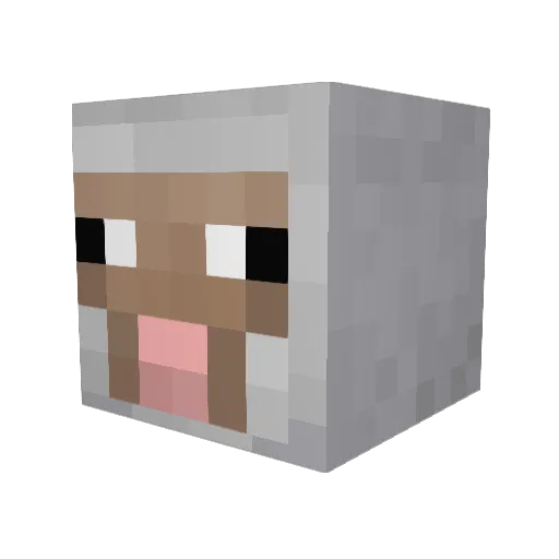 Harmless_Avocado Minecraft avatar head, 3D render