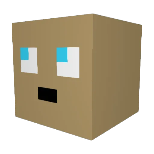 Harmless_HD Minecraft avatar head, 3D render
