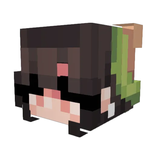 Harmon3y Minecraft avatar head, 3D render