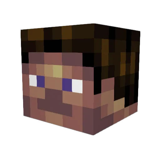 HarmonGenerator Minecraft avatar head, 3D render