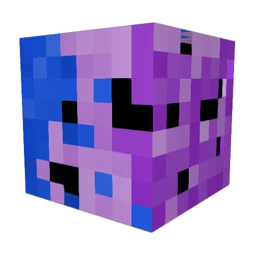 Harmonic12 Minecraft avatar head, 3D render