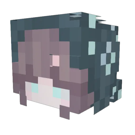 Harmoniousness Minecraft avatar head, 3D render