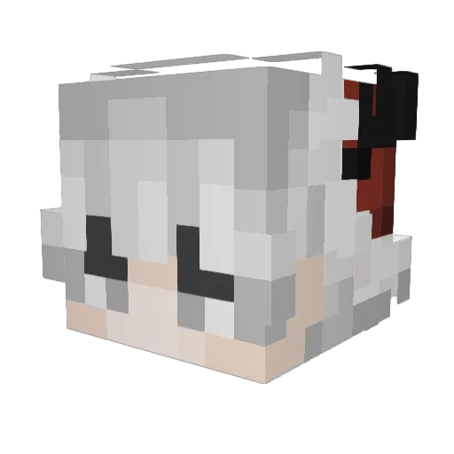 Harmonising Minecraft avatar head, 3D render