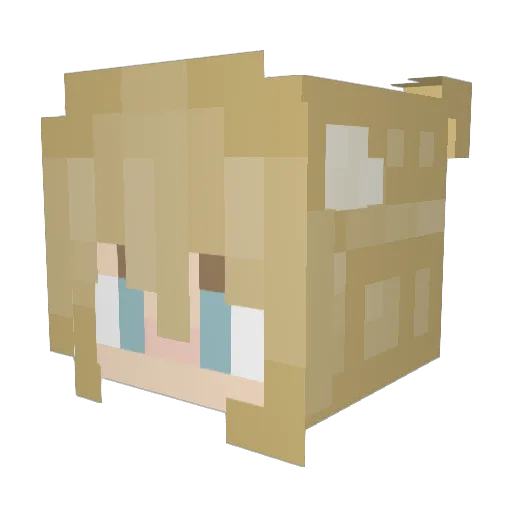 Harmony0115 Minecraft avatar head, 3D render