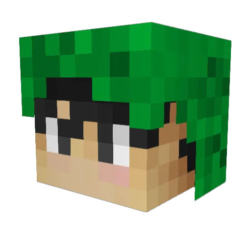 Harmony180 Minecraft avatar head, 3D render