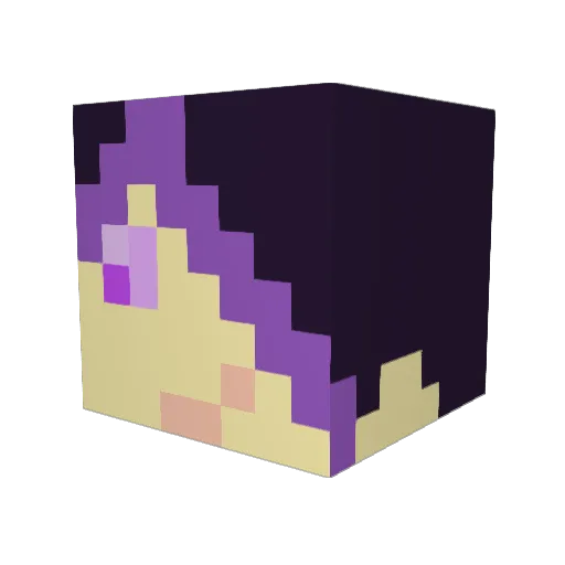 HarmonyRookie Minecraft avatar head, 3D render