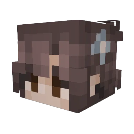 Harmony_00 Minecraft avatar head, 3D render