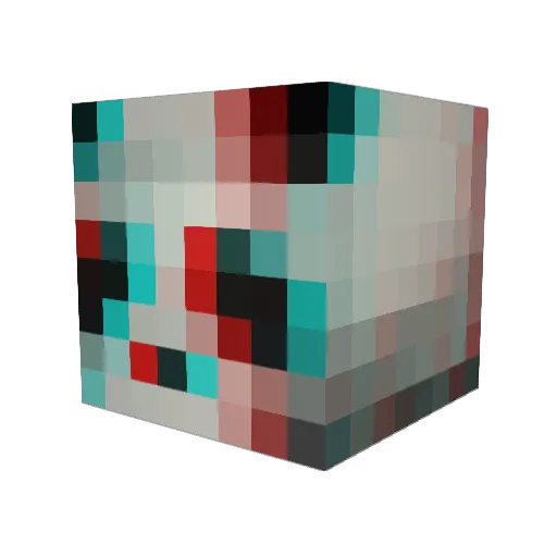 Harnaas_ Minecraft avatar head, 3D render