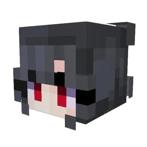 Harnaisxsumire_ Minecraft avatar head, 3D render