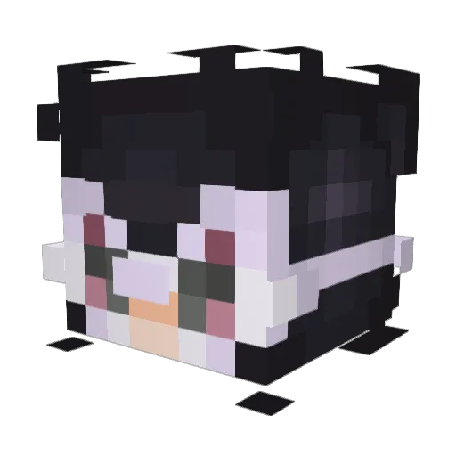 HaroUp Minecraft avatar head, 3D render