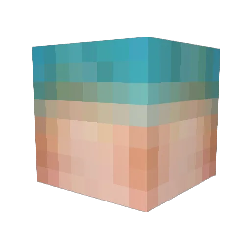 Haroe_ Minecraft avatar head, 3D render