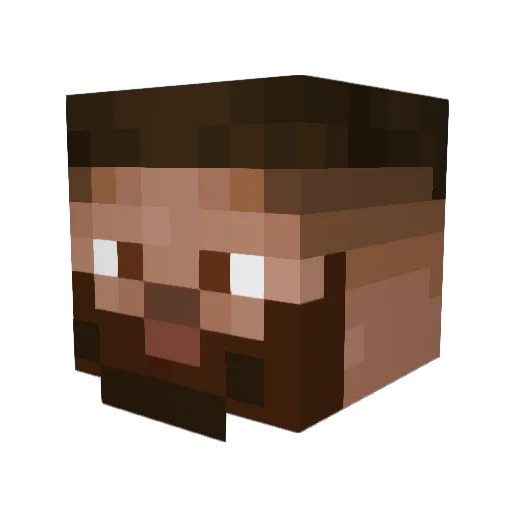 Harold1300 Minecraft avatar head, 3D render