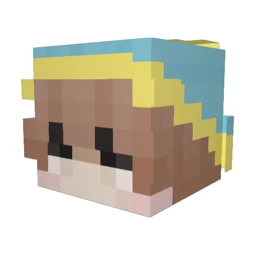 Harold6476 Minecraft avatar head, 3D render