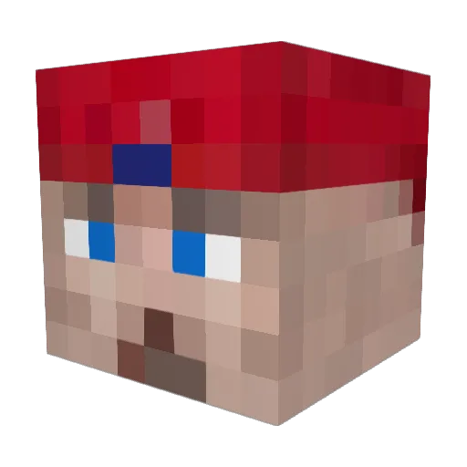 Harold_665 Minecraft avatar head, 3D render