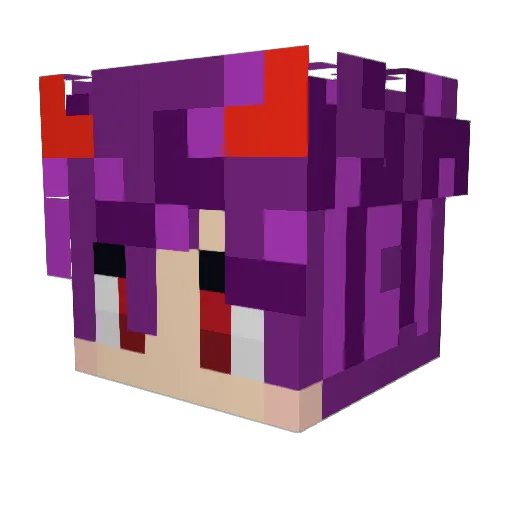 Haroldeen Minecraft avatar head, 3D render