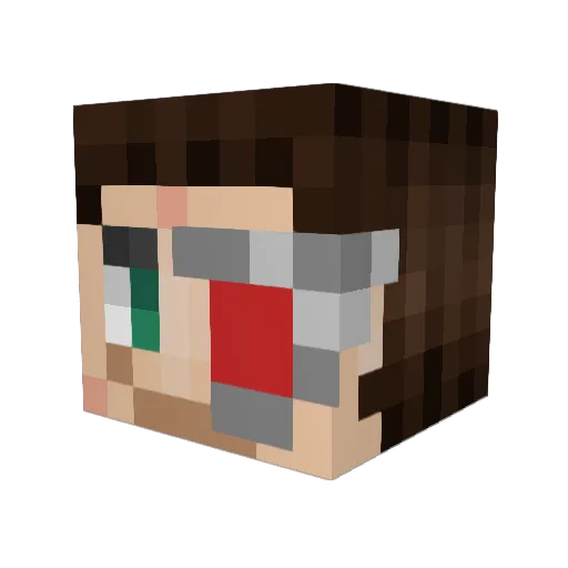 Harox351 Minecraft avatar head, 3D render