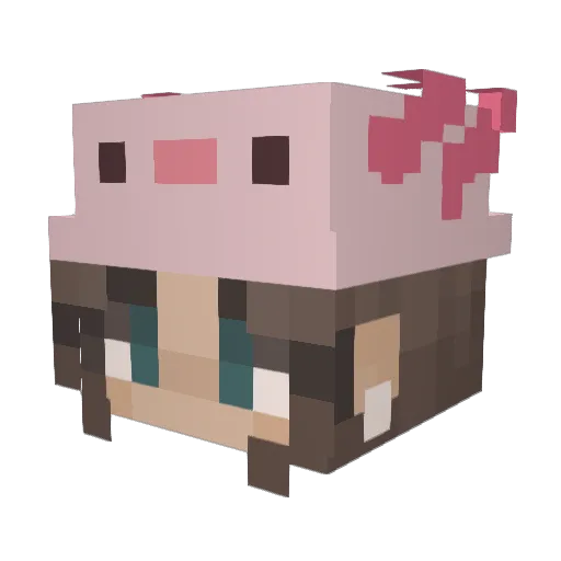 Harp_1001 Minecraft avatar head, 3D render