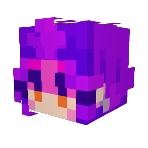HarperKLee Minecraft avatar head, 3D render