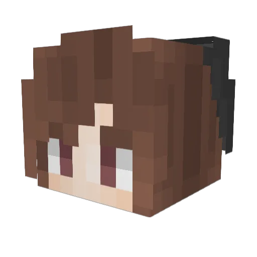 HarperStarfall Minecraft avatar head, 3D render