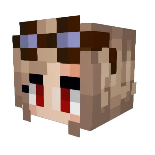 HarperThe3rd Minecraft avatar head, 3D render