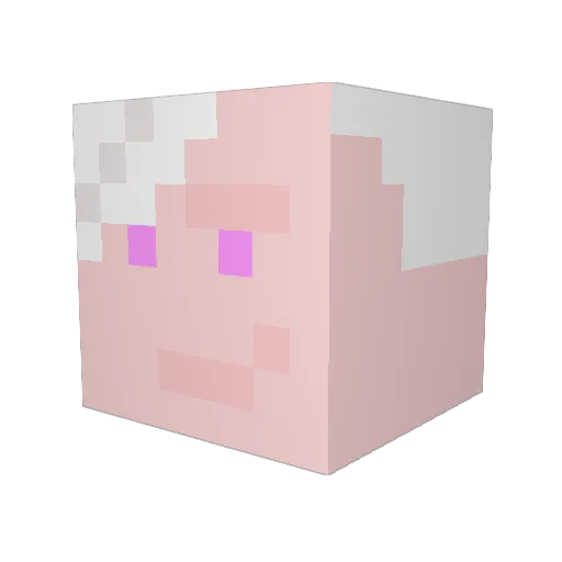 Harper_VRS Minecraft avatar head, 3D render