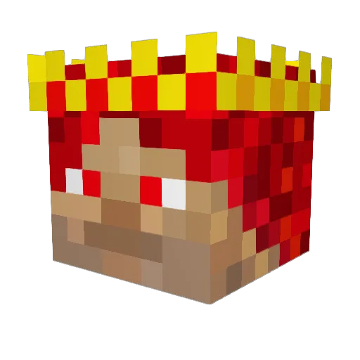 Harperhippo Minecraft avatar head, 3D render