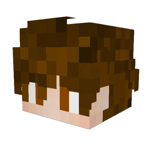 HarpiBR Minecraft avatar head, 3D render