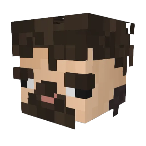 HarpiGiusz Minecraft avatar head, 3D render