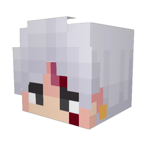 HarpieRime Minecraft avatar head, 3D render