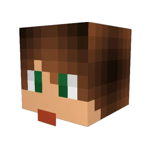 Harpiy Minecraft avatar head, 3D render