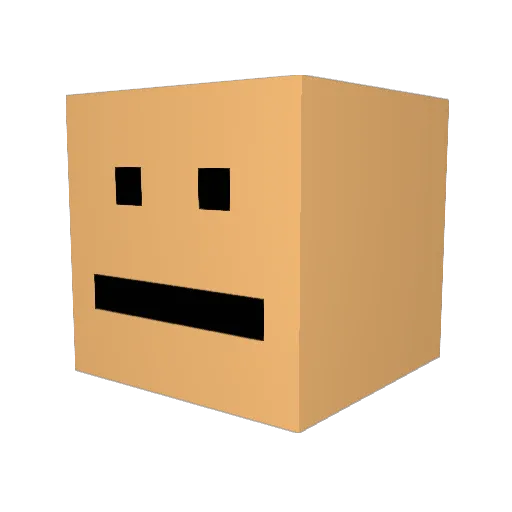 HarpyHarp Minecraft avatar head, 3D render