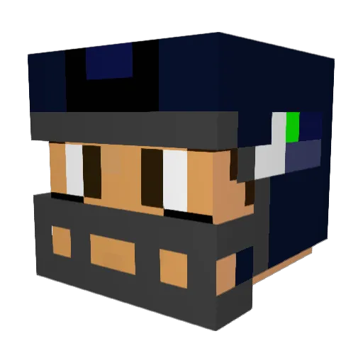 Harpye Minecraft avatar head, 3D render