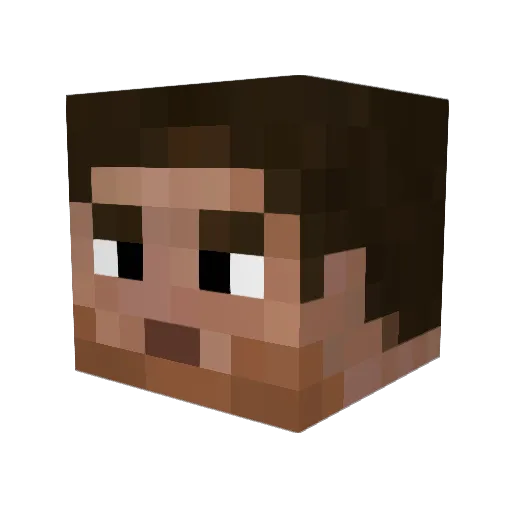 Harramooli Minecraft avatar head, 3D render