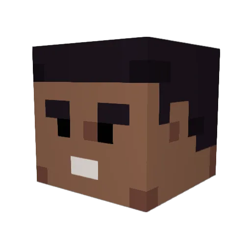Harribo57 Minecraft avatar head, 3D render